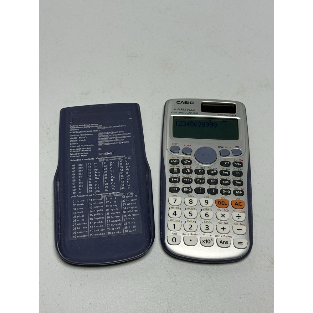 Calculator - Casio fx-115ES Plus Scientific‎ Tested Working Two Way Power VPAM